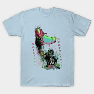 Zombie Gridiron Foot Ball Football T-Shirt